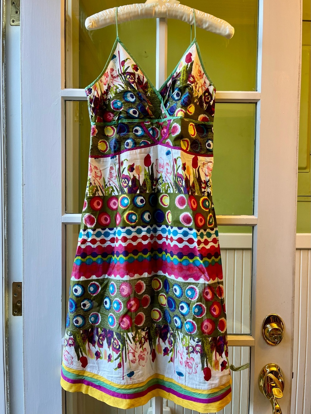 Desigual Flower Garden Dress with Spaghetti Straps Fit & Flare